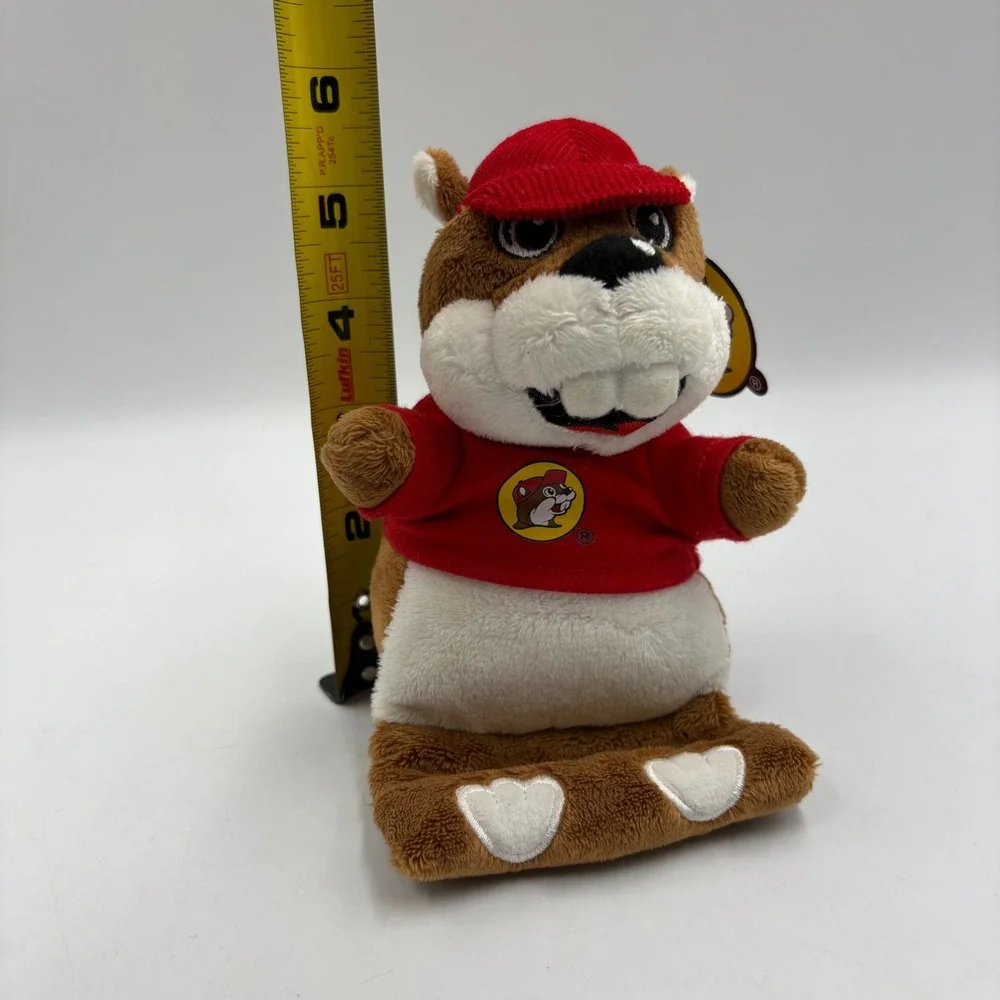 Buc-ee's Plush Mascot Toy Small Red New‎ Beaver Stuffed Animal Corduroy Hat